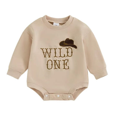 Long Sleeve Wild One Baby Bodysuit   