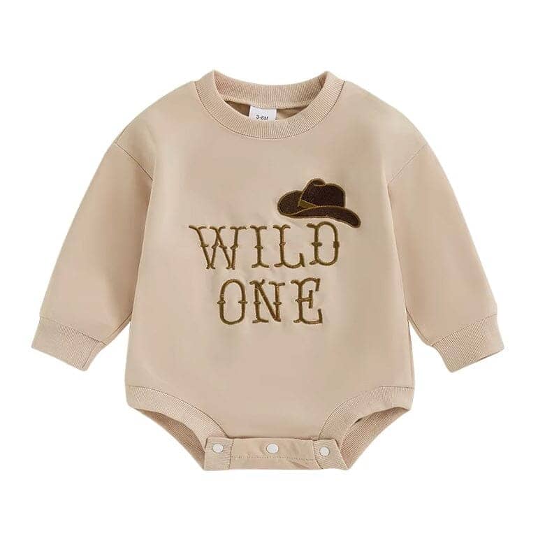 Wild One Infant Bodysuit - Long Sleeve Onesie For Babies