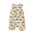 Sleeveless Little Builder Baby Romper Rompers The Trendy Toddlers 