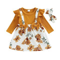Long Sleeve Floral Bows Baby Dress Dresses The Trendy Toddlers 