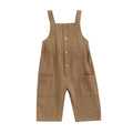 Sleeveless Muslin Solid Baby Jumpsuit Jumpsuit The Trendy Toddlers Brown 18-24 M 