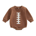 Brown Football Baby Bodysuit Bodysuit The Trendy Toddlers 