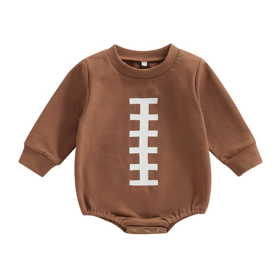 Brown Football Baby Bodysuit   