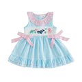 Sleeveless Seaside Striped Toddler Dress