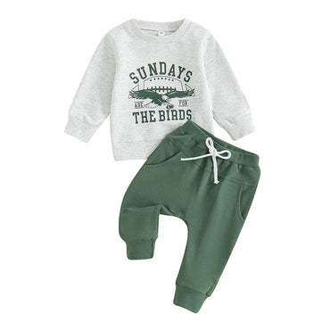 Long Sleeve Fly Eagles Fly Baby Set   