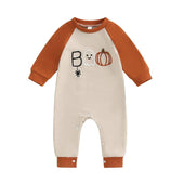 Long Sleeve Halloween Boo Baby Jumpsuit