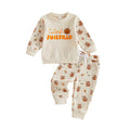 Long Sleeve Cutest Pumpkin Waffle Toddler Set