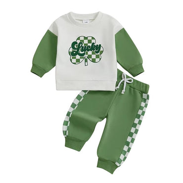 Lucky Checkered Baby Set