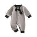 Long Sleeve Spider Bow Baby Jumpsuit Jumpsuit The Trendy Toddlers 