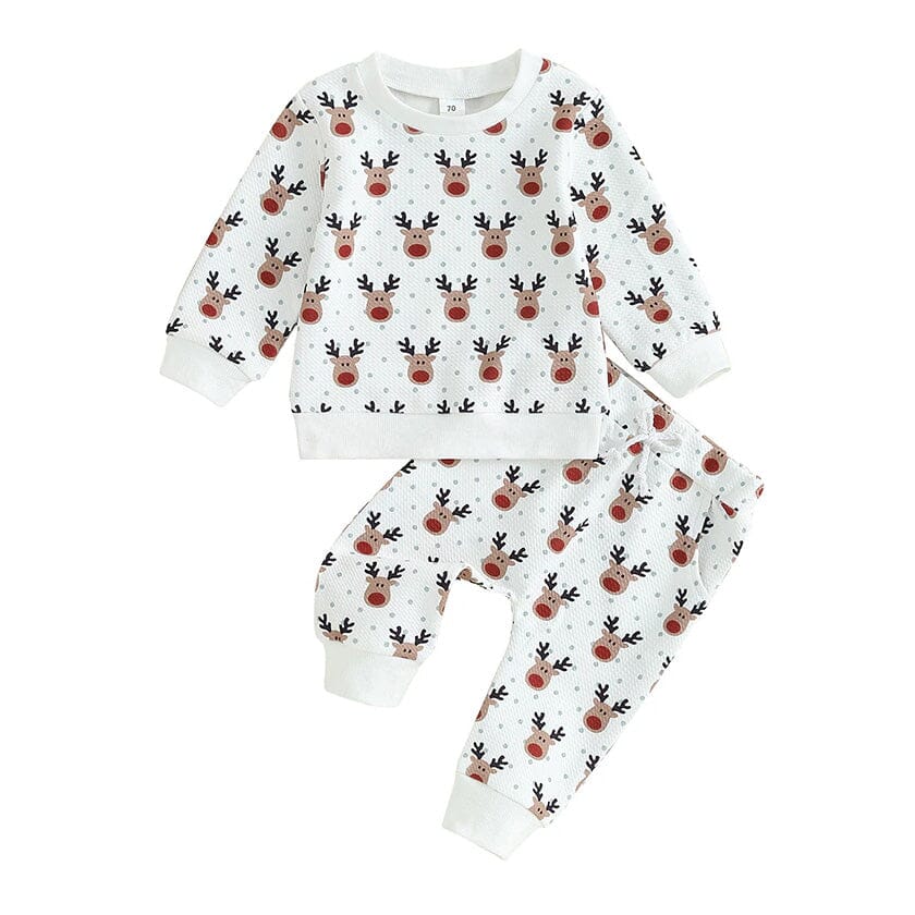 Christmas Fawn Baby Set   