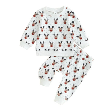Christmas Fawn Baby Set Holiday The Trendy Toddlers 