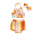 Floral Rainbow Halter Baby Set Sets The Trendy Toddlers 