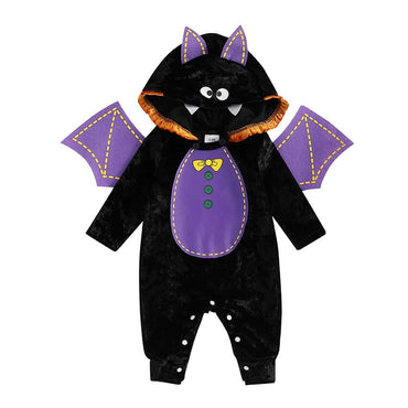 Long Sleeve Bat Halloween Baby Costume   