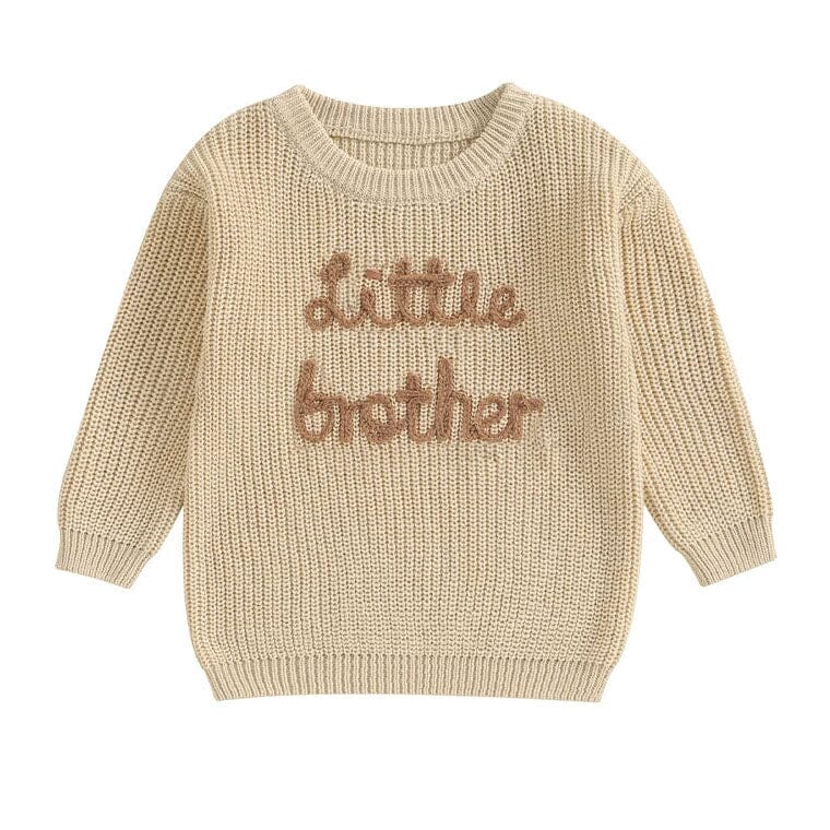 Little Brother Knitted Baby Sweater Khaki 0-3 M 