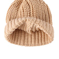 Solid Pompom Knitted Beanie   