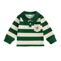 Long Sleeve Striped Football Toddler Pullover