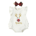 Blakely Ruffles Baby Romper Holiday The Trendy Toddlers 