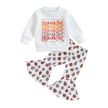 Thankful Flared Pants Toddler Set Holiday The Trendy Toddlers 