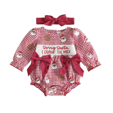 Sorry Santa Christmas Baby Romper Rompers The Trendy Toddlers 