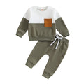 Long Sleeve Pocket Baby Set Green 3-6 M 