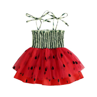 Tie Straps Watermelon Toddler Dress Dresses The Trendy Toddlers 