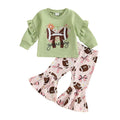 Game Day Football Flared Pants Toddler Set   