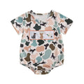 Short Sleeve Little Hunter Camo Baby Romper