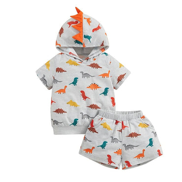Short Sleeve Dinosaurs Toddler Set Sets The Trendy Toddlers 