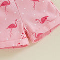 Pink Flamingo Toddler Romper   