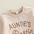 Long Sleeve Auntie's Bestie Leopard Toddler Set