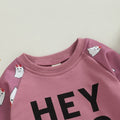 Hey Boo Purple Toddler Sweatshirt   