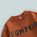 Brown Sweatshirt Pumpkin Set   