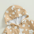 Daisy Hooded Zipper Baby Jacket   