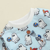 Long Sleeve Halloween Sport Baby Bodysuit