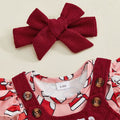 Long Sleeve Corduroy Santa Baby Set