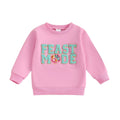 Feast Mode Turkey Toddler Sweatshirt Pink 9-12 M