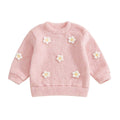Floral Fuzzy Toddler Sweatshirt Pink 2T