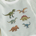 Long Sleeve Striped Dinosaurs Baby Set Sets The Trendy Toddlers 