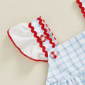 Baseball Checkered Shorts Baby Set