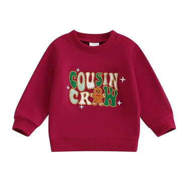 Cousin Crew Christmas Toddler Sweatshirt Red 3-6 M 