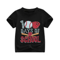 100 Days of School Toddler Tee T-Shirt The Trendy Toddlers Red 2T 