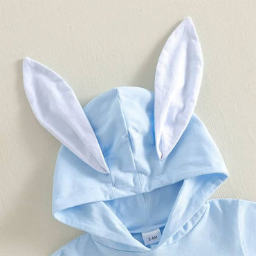 Short Sleeve Easter Tractor Hooded Toddler Tee T-Shirt The Trendy Toddlers 