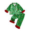 Christmas Lights Toddler Pajama Set Green 12-18 M