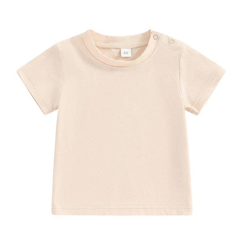 Toddler Boy Solid Snap Buttons Tee – The Trendy Toddlers