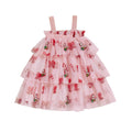 Sleeveless Christmas Tulle Toddler Dress Pink 9-12 M