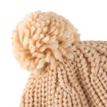Solid Pompom Knitted Beanie   