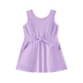 Sleeveless Solid Toddler Dress Dresses The Trendy Toddlers Purple 2T 