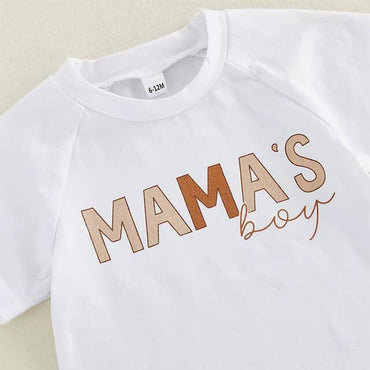 Short Sleeve Mama's Boy Excavator Toddler Set Sets The Trendy Toddlers 