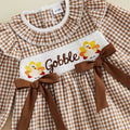 Long Sleeve Thanksgiving Gobble Toddler Dress Dresses The Trendy Toddlers 