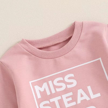 Long Sleeve Miss Steal Your Snacks Toddler Set